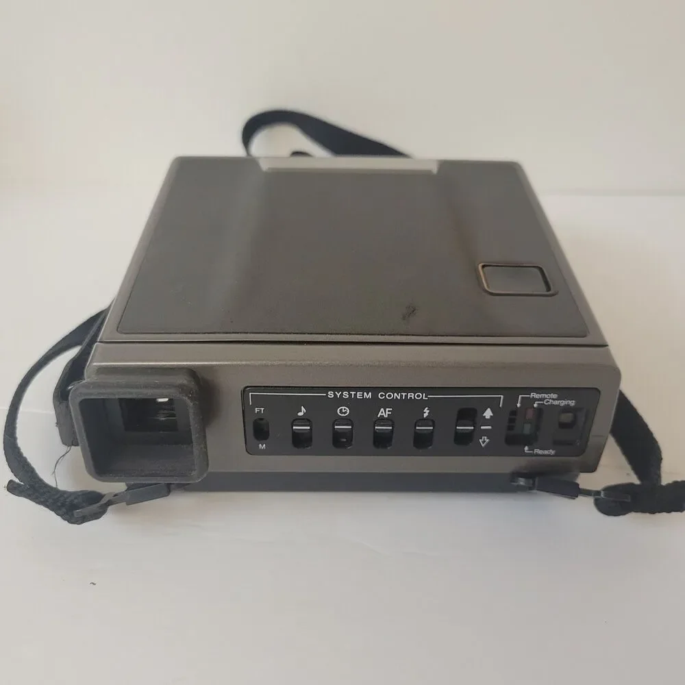 Vintage Polaroid Spectra System Instant Camera w/ Case & Original Service Notes